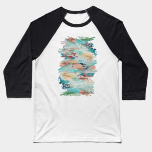 Watercolor Splash Pattern #6 Baseball T-Shirt